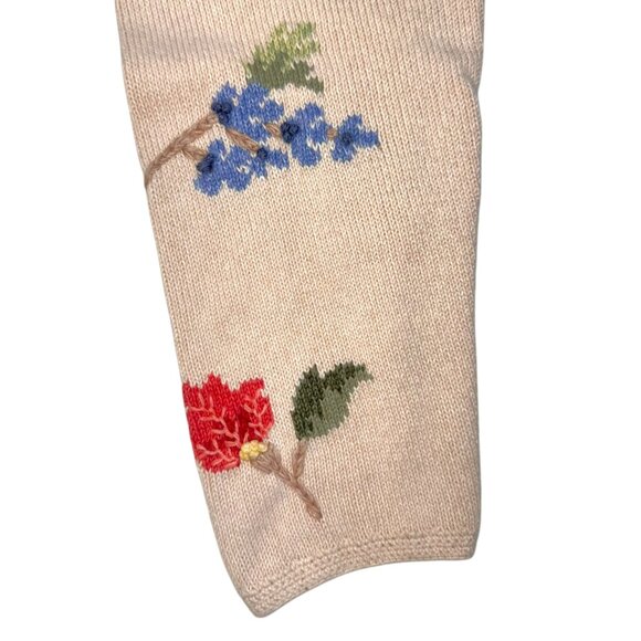 Vintage | Talbots | L | Floral Embroidered Cardigan Sweater | Cottagecore | Y2K - Picture 8 of 16
